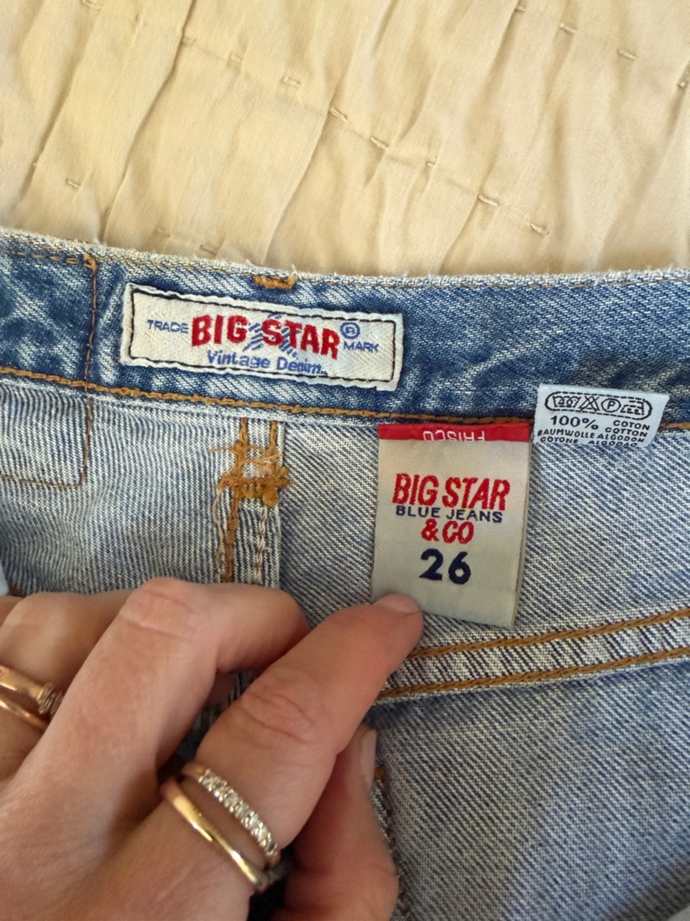 Big Star Women's Straight-Leg Jeans - Light Blue - Picture 4 of 12